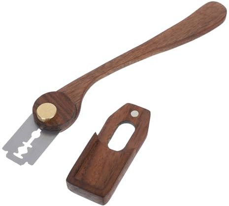 Cabilock Herramienta De Corte Para Pan De Masa Madre Con Mango De Madera y Cuchilla De Acero Inoxidable Para Repicar y Decorar Pan Artesanal Accesorios Para Hornear Casa
