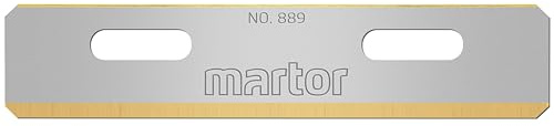 MARTOR 100x Injektorklinge 889, TiN, rostfrei, abgerundet | 2-seitiger Schliff, Lebensmittelechtes Öl, abgerundete Spitzen, rostfrei, Medizin & Industrie, No. 889.57