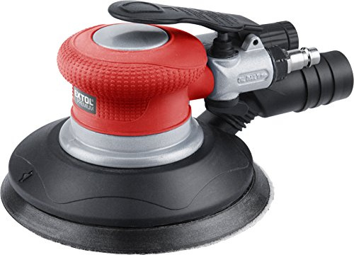 Extol premium pressione dell' aria Levigatrice orbitale vibrazione cerchio 150 mm, velocità di rotazione 10500 giri/min, Accoppiamento 1/4 pollici, 1 pezzi, Rosso, 8865038