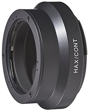 Novoflex Hax/Cont Optical Contax/Yashica Adapterring in Hasselblad X1D schwarz