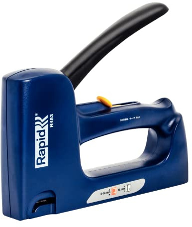 Rapid, Agrafeuse à main 2 en 1 pour Agrafes N ° 53 et bâtons n ° 8, Poignée ergonomique avec fonction de verrouillage, Pièces en acier usagables internes, Fabriqué en Suède