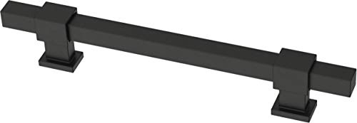Franklin Brass 5 Pack Matte Black Cabinet Handles Adjustable Drawer Pulls for Kitchen Cabinet Knobs Dressers and Cupboards 1-3/8 to 6-5/16 inch (35–160mm) Hole Center | Adjusta-Pull™