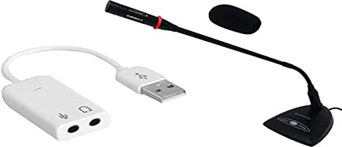 Empire Microphone de Table DESK100 + Carte Son USB-135