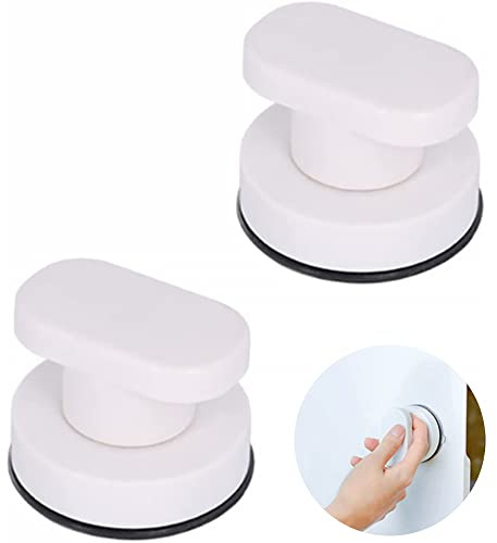 KOMUNJ Poignées de porte à ventouse, sans perçage, bouton de traction amovible, salle de bain, mur, portable, balcon, extérieur