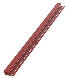 Bryza Kunststoffpaneele Rot RAL3011 1,50m Wandpaneele Deckenpaneele Innen und Außen Unterdachpaneele Dachkasten Wandverkleidung Holzoptik (J- Abschlussleiste 1,50m)