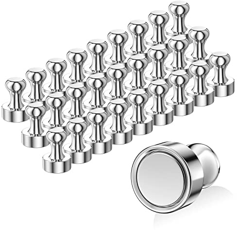 Avesteir 28 Piezas imanes Neodimio Potentes 12 x 16mm, Imanes con Caja de Almacenamiento, Imanes Fuertes, Mini Imán Portátil para Pizarra Tablero, Tablón de Anuncios Magnetico, Refrigerador