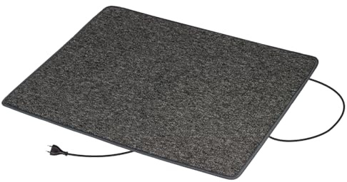 Pro Car Infrarot Fußwärmer Heizteppich, Made in Germany, Teppichheizung Heizmatte 80x90cm, 95 Watt, 230V, Anthrazit