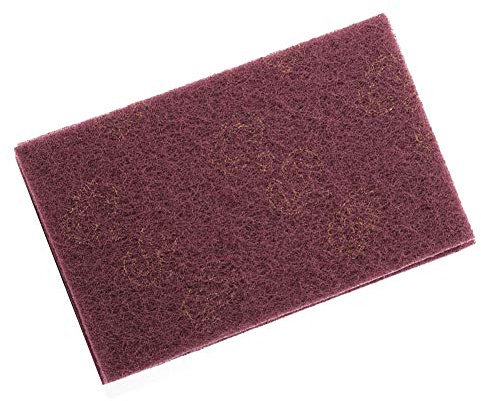 ZAWELIYO Diamant-Schleifschwamm Diamant-Polierpad Schleifblock, Industrielle Schleifpads, 5 Stück, Professionelle Scheuerschwämme Zum Reinigen, Ideal für Geschirr und Geräte (Rot)