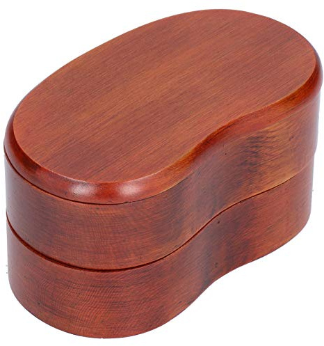 Tragbare Box aus Holz Im Japanischen Stil, Doppellagige Lunchbox für Zuhause, Restaurant