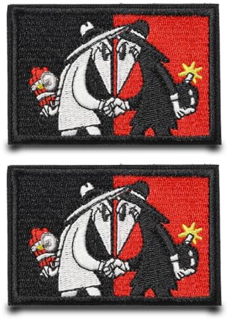 2 st humor med sprängämnen rolig flagga lapp nylonband taktiskt broderi avtagbara lappar med nylonband stängning applikation för kläder jacka väst ryggsäckar basebollkeps