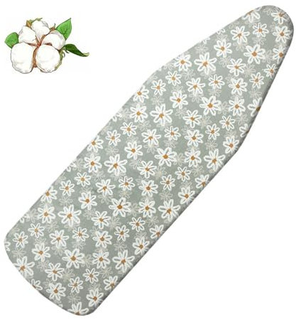 ISAVIA 120x40 125x40 130x45 140x45cm Housse De Planche À Repasser, Housse pour Table À Repasser Universelle, Housse De Remplacement De Planche Rembourrée(Green,140x50cm(55x20in))