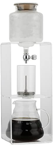 Machine à café et thé avec débit d'eau réglable – Carafe en verre filtre en acier inoxydable pour café ou thé – Infusion parfaite à chaque fois