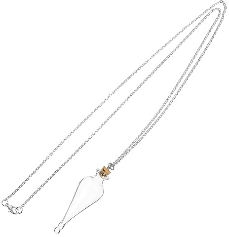 UPKOCH Mini Bouteille Verre Transparent Petit Bocal à Souhaits Avec Pendentif Pour Décoration Bouteille Vide Pour Colliers Et Ornements