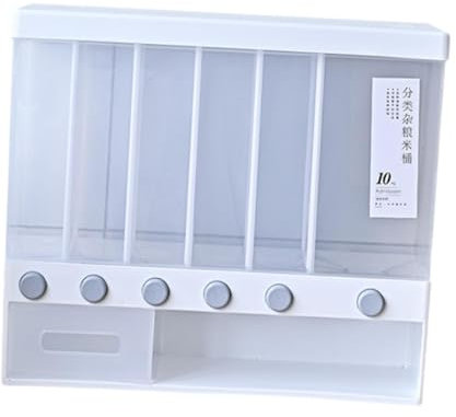perfk Cereal Dispenser Rice Dispenser Machine Cereal Rice Nut Organizer Food Storage Container for Millet