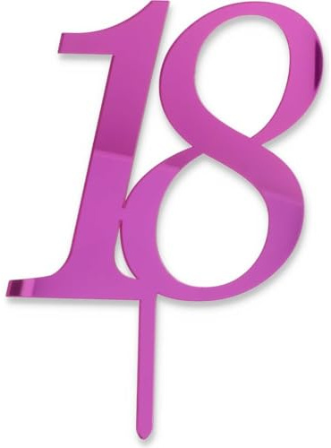 Cake Topper 18 anni FUCSIA