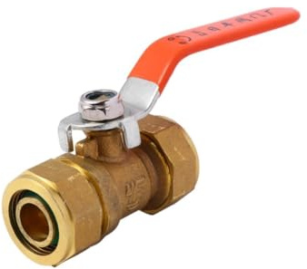 SHINEOFI Robinet à Boisseau Sphérique Laiton Avec Raccord Fileté Pour Vanne Arrêt Eau Régulation