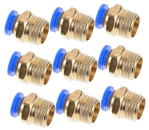 MUCKLILY 10pezzi Raccordi Per Aria Sgancio Rapido Connettori Per Dritti Per Progetti Industriali e Idropulitrici