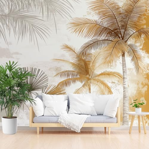 Générique Papier Peint Panoramique Plante Tropicale Bananier 365x254cm(L x H) Papier Peint Intissé Décoration Murale Moderne – Tapisserie Décorative pour Chambre Salon - Palmier