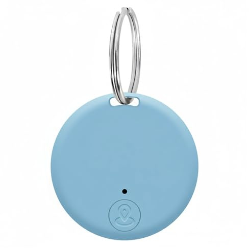 Key Finder, Bluetooth Item Locator Mini GPS Tag Live Tracking on Free App Bluetooth 5.0.Key Finder for Wallets Pets Lggage Child Locators Finder Anti-Lost Tag Compatible with Android iOS, Light Blue