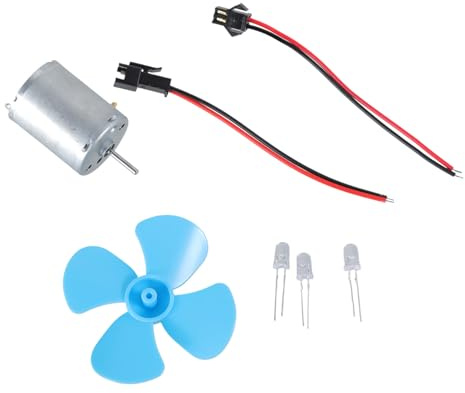 60mm/2.36inch Wind Generator Turbines Motor Model With Fan Power Teaching Tool Electric Stepper Motor Scooter Robot Bicycle Speed Controller Switch Brush Electronic