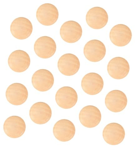 GLEAVI Holzknopfstecker Holzstopfen zum Abdecken von Schraublöchern 100 Stück aus Natürlichem Holz Einfache Anwendung Khakifarbener Natürlicher Stil für Möbel in Holzboxen und Hotels