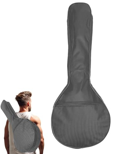 Paquet pour Mandoline Noir en Tissu Oxford, Paquet à Dos Portable | 1 Pièce, Conception Légère et Respirante, Rangement Facile, Finitions Soignées, pour Instrument