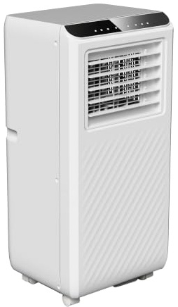 Abrila - Climatiseur portable Wind blanc | 7000 BTU | 2 vitesses | déshumidificateur | télécommande | kit fenêtre | 70 x 33 x 28 cm