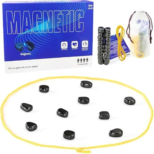 HOKYYCC Magnetspiel, Tragbar Magnetisches Schachspiel, Magnet Schach Tischspiele, Camping-Spiele, Geeignet für Familienfeiern, Geburtstagsparty-Spiel