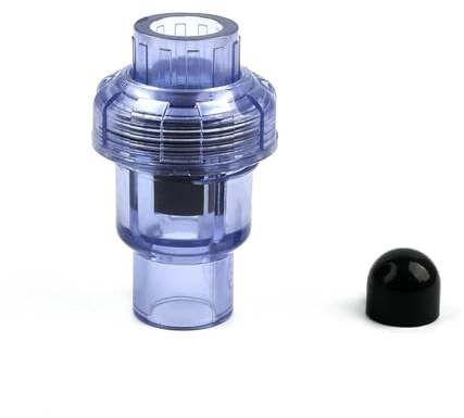 Valvola di ritegno trasparente in UPVC for irrigazione da giardino e acquario - Dimensioni da 20 mm a 110 mm(Transparent,40mm)