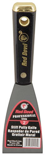 Red Devil 4205 2 Stiff Putty Knife, Silver