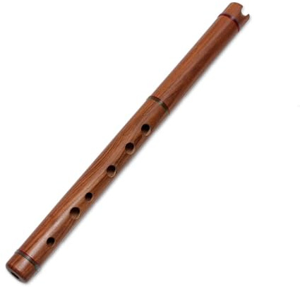 NOVICA Decorative Wood Traditional Peruvian Quena Flute, Brown, 'Jacaranda'