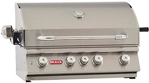 Bull Outdoor Products BBQ 47628 Angus 75,000 BTU Grill Head, LP, 304 Stainless Steel, 4 Burners, 810 sq. Inches, Twin Lights, Rotisserie Kit