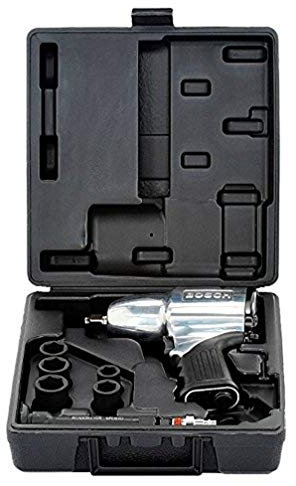 Bosch Professional Set avvitatore pneumatico a massa battente da 1/2 (numero di giri a vuoto 7.000 giri/min, coppia di serraggio max. 310 Nm)