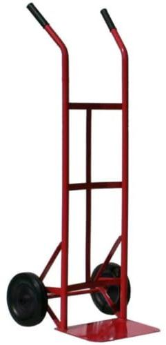 BTC983 Heavy Duty Solid Wheel Sack Truck, 150kg Capacity | Hand Truck with Flat Loading and Rubber Hand Grips | Ideal Trolley for Commercial and Office Use