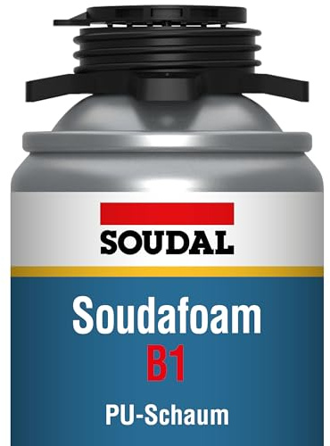 Soudal Soudafoam Gun B1, 750ml, einkomponentiger Polyurethanschaum, Pistolenschaum, Schwerentflammbar