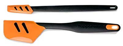 TUPPERWARE Spatola in Silicone Tecna C59 + C52 nero arancione