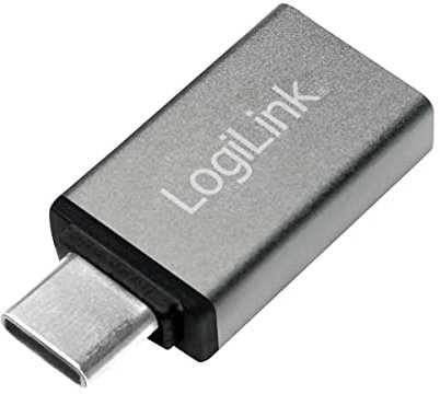 LogiLink AU0042 – USB-C-kontakt (USB 3.2 Gen1) adapter till USB-A (USB 3.0) uttag, silver