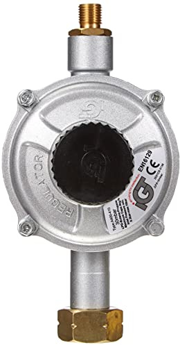 Propan Gasdruckregler Hohe Kapazität 30 mbar, 4 KG/h Flasche Anschluss und 1/4 Zoll links Gewinde Ausgang