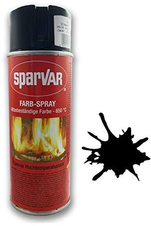 Farbspray Hitzebständige Farbe Auspuff Lackierung Rostschutz Schwarz #32815