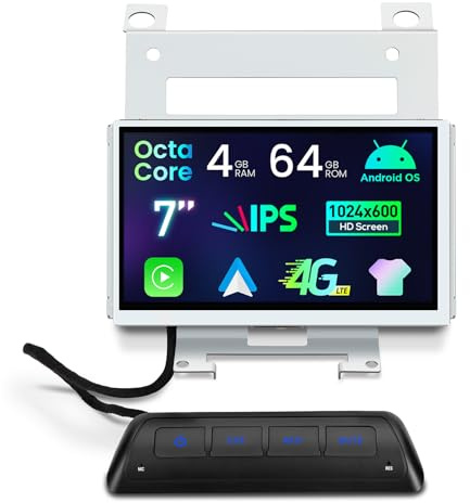 XTRONS 7 Inch Android Freelander 2 Head Unit Upgrade with Cooling System | 4+64GB Car Radio Player with IPS HD Touch Screen GPS Navigation EQ DSP 4G LTE Bluetooth XTRONS UI Mode Support AHD/DAB+/DVR