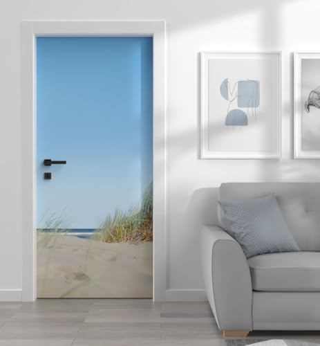 MyMaxxi Türtapete selbstklebend - Einteilige Türfolie 90x200 cm - Motiv: Sandstrand Türklebefolie zum verschönern & bekleben der Tür - Türaufkleber aus Klebefolie