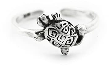 Windalf Zehen-Ring Lucy 8 mm Kleine Schildkröte Zehenschmuck 925 Sterling-Silber