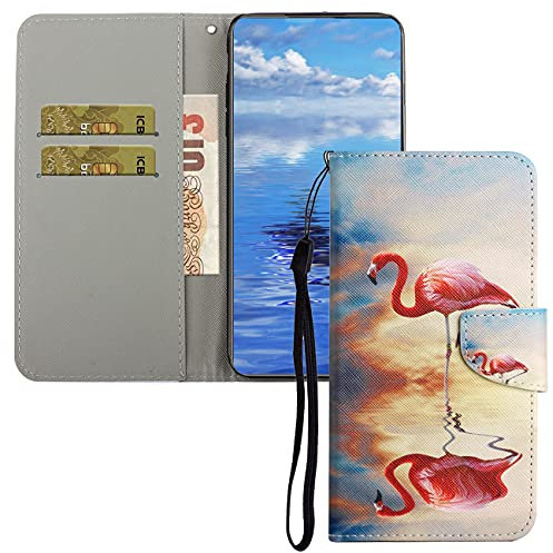 QIWEIQING Funda para Huawei P Smart 2019, Funda Libro Huawei P Smart 2019, Funda Móvil Huawei P Smart 2019 Magnético Carcasa para Huawei P Smart 2019 Funda con Tapa, Flamingo XC5