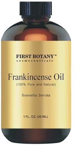 First Botany, 100% Pure Frankincense Essential Oil - Premium Frankincense Oil for Aromatherapy, Massage, Topical & Household Uses - 1 fl oz