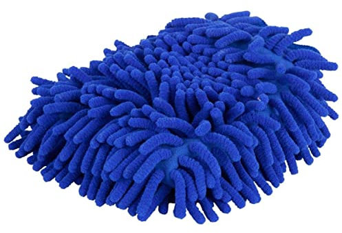 BR Premiere Putzhandschuh Mikrofaser 2-seitig VE6 Blau, BR17_Gr.:0