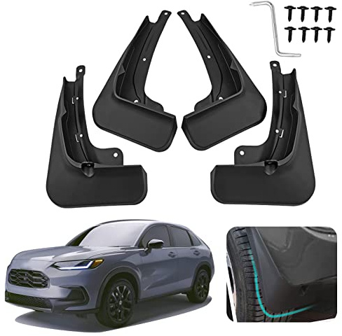 Actkill Custom Fit for Mud Flaps 2023 2024 Honda HRV HR-V Mud Splash Guard Front and Rear 4-PC Set