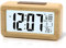Dsaren Wecker Digital Holz Retro Wecker Analog Ohne Ticken Alarm Clock Digitaluhr Tischuhr mit Snooze Nachtlicht für Kinder Schlafzimmer Nachttisch Büro (braun)