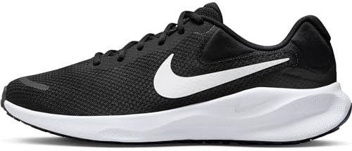Nike Revolution 7 Straßenlaufschuh für Herren, Black/White, FB2207-001, 44.5 EU (10.5 US)