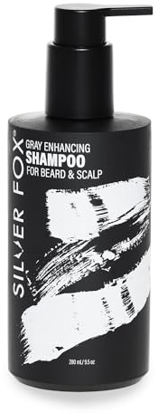 Godefroy Silver Fox Beard & Scalp Shampoo - Gray Reducing, Removes Brassy Tones, Moisturizes & Nourishes Scalp For Men