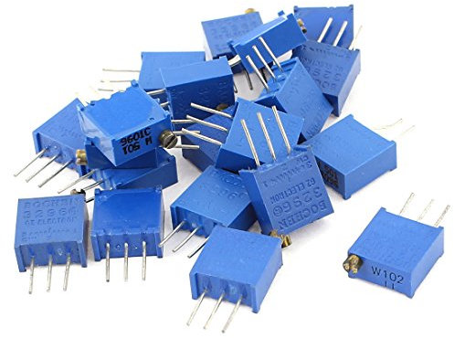 HMCOCOOFM 20 Stück 3296W-501 3296W-102 Widerstand Trim Pot Potentiometer Trimmer